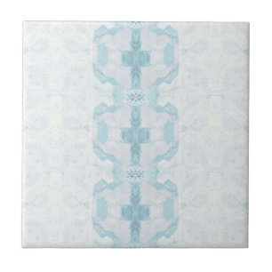 Turquoise aqua diamond geometric design  tile