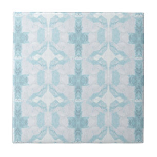 Turquoise aqua diamond geometric design  tile