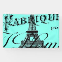turquoise aqua teal scripts Paris Eiffel Tower