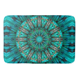 Turquoise Art 1-2 Options Bath Mat
