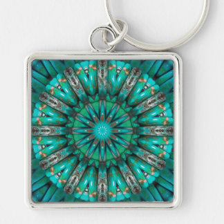 Turquoise Art 1 Keychain
