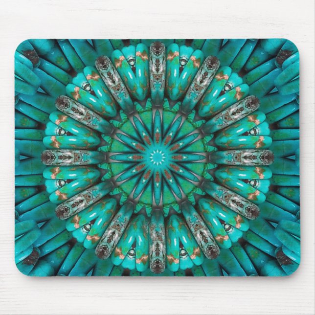 Turquoise Art 1 Mousepad (Front)