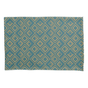Turquoise Art Deco  Pillowcase