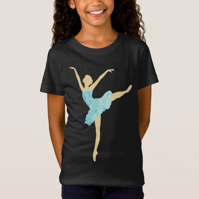Turquoise Ballerina T-Shirt (Front)