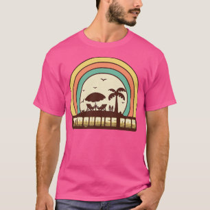 Turquoise Bay Retro Sunset Style T-Shirt