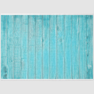 Turquoise Beach Wood  Decoupage Tissue Paper