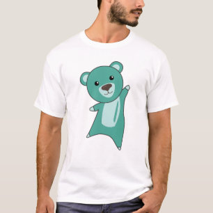 Turquoise Bear Colourful Bears Cute Animals Teddy T-Shirt