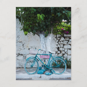 Turquoise Bicycle Postcard