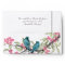 Turquoise Birds Pink Cherry Blossoms Birdcage