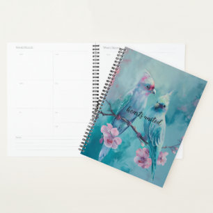 Turquoise Birds Planner