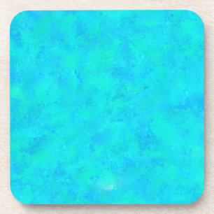 Turquoise Blue Abstract Pattern Coaster