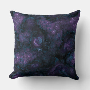 Turquoise blue and amethyst Stone Cushion