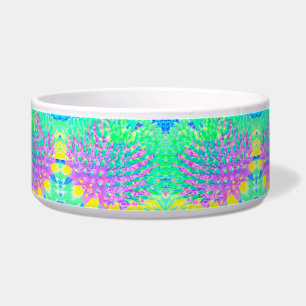Turquoise Blue and Purple Abstract Coneflower
