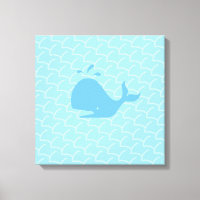 Turquoise Blue Beautiful Whale