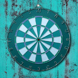 Turquoise Blue Dartboard<br><div class="desc">Cool aqua blue and green coloured dart board.</div>
