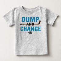Turquoise Blue Dump and Change Hockey Baby