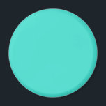 Turquoise Blue Green 40E0D0 - Option to Add Name Magnet<br><div class="desc">Add a name, initials or some text, or keep the colour alone. Colour coordinates with other items in the store based on the name and the HEX code (six-digit hex triplet) shown. Use this code to mix, match and customise any other item to go with this, or to add to...</div>