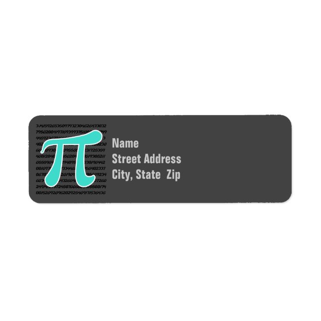 Turquoise, Blue-Green Pi Symbol (Front)