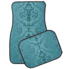 Turquoise Blue Green Vintage Damask