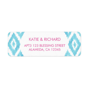 Turquoise Blue Ikat
