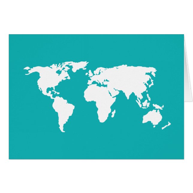 turquoise blue map (Front Horizontal)