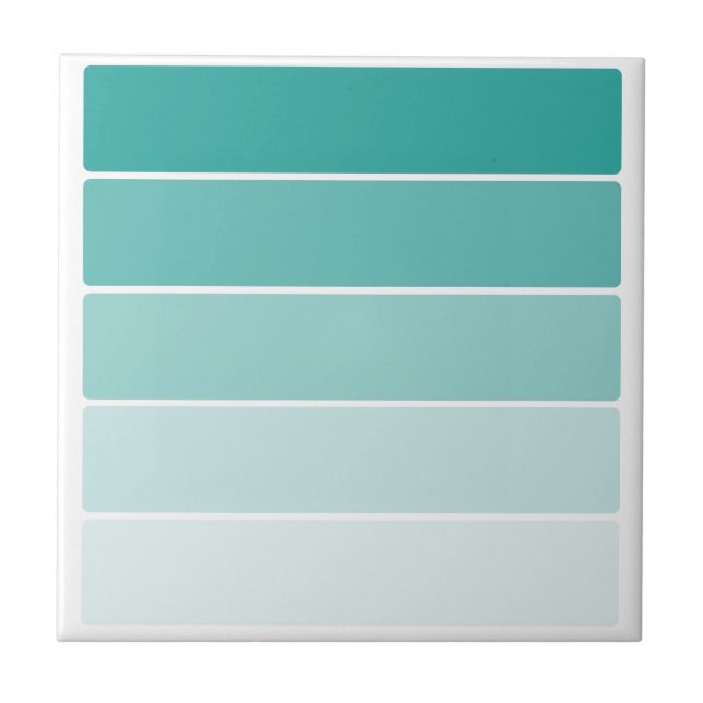 Turquoise Blue Paint Chip Tile (Front)