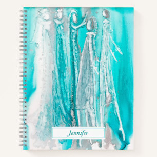 Turquoise Blue Personalized Journal