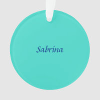 Turquoise Blue Professional Modern Elegant Name
