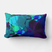 Turquoise Blue & Purple Modern Abstract Pattern
