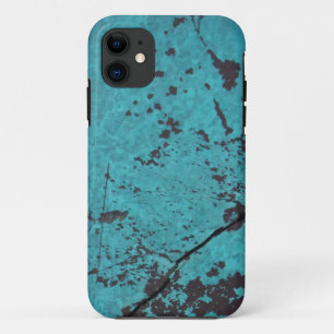 Turquoise Blue Rusted iPhone 11 Case