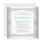 Turquoise Blue Silver Quinceanera Invitations
