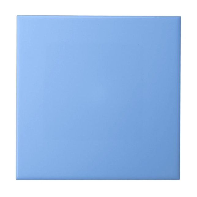 Turquoise Blue Solid Color Tile (Front)