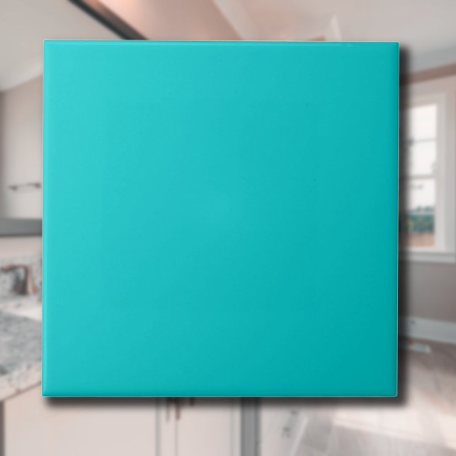 Turquoise Blue Solid Colour | Classic | Elegant Tile (Creator Uploaded)