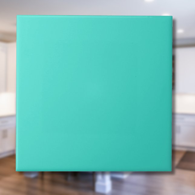 Turquoise Blue Solid Colour | Classic | Elegant Tile (Creator Uploaded)