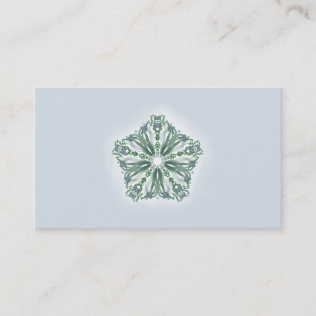 *~* Turquoise Blue Star Mandala Spa Owner Healer Business Card (Front)