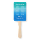 Turquoise Blue Watercolor Palm Tree Beach Wedding