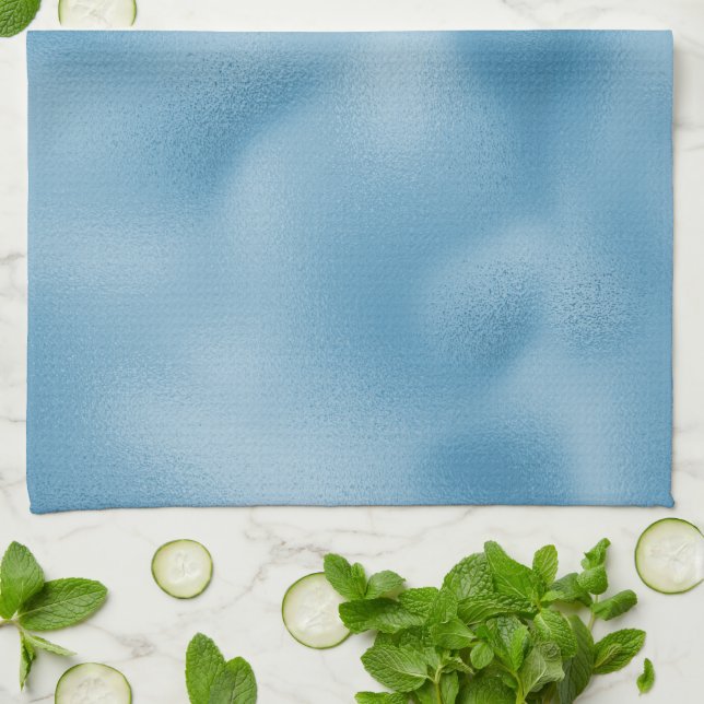 Turquoise Blue Wedding   Tea Towel (Folded)