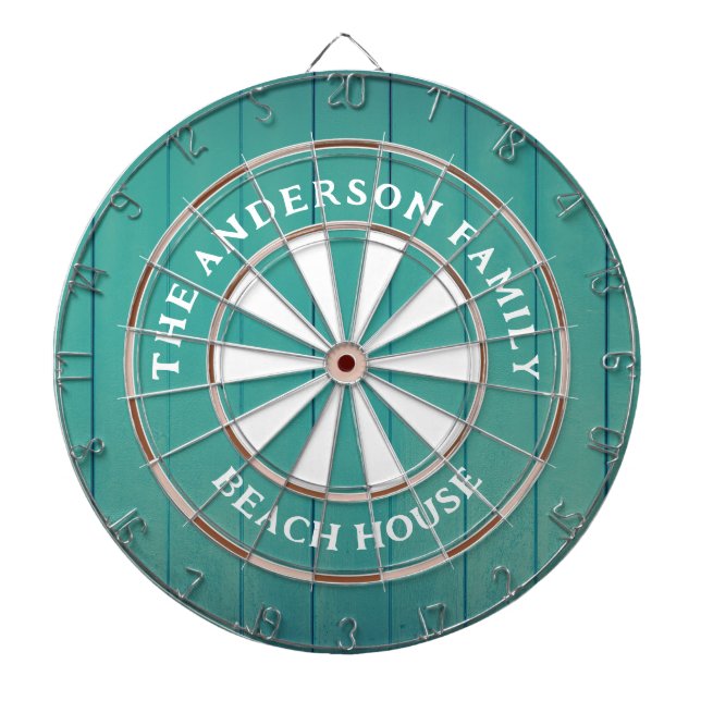 Turquoise Boards Beach House Family Name (Front)