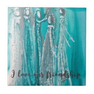 Turquoise Boho  Tile