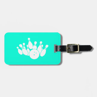 Turquoise Bowling Bag Tag