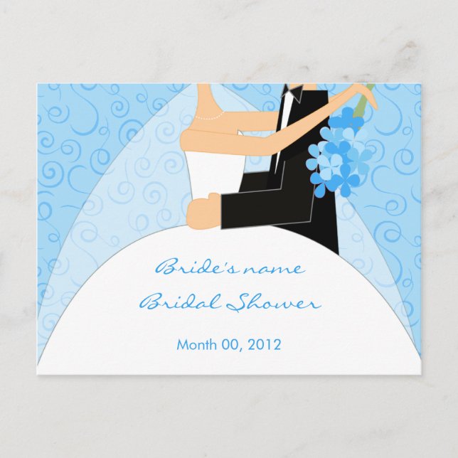 Turquoise Bridal Shower Advice Cards (Front)