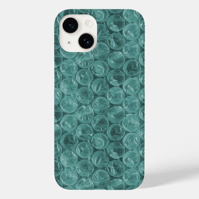 Turquoise bubble wrap pattern Case-Mate iPhone case (Back)