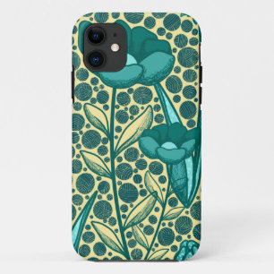 Turquoise bulbo flowers Case-Mate iPhone case