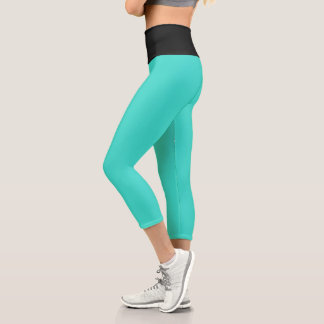 Turquoise Capri Leggings