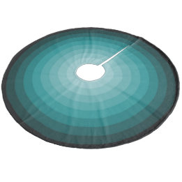 Turquoise Christmas Candy Tree Skirt by Janz