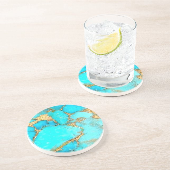 turquoise coaster (Side)