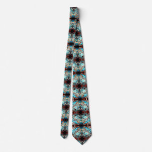 Turquoise Colour Burst Neck Tie
