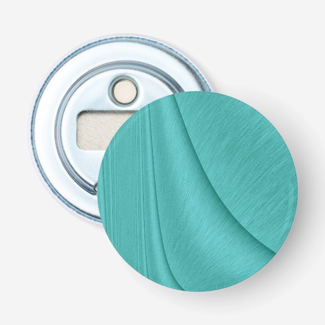 Turquoise Contour Bottle Opener (Front)