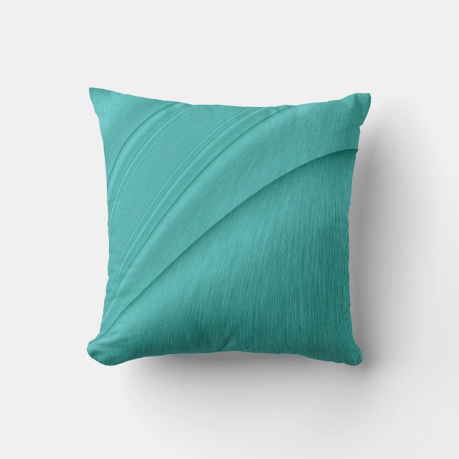 Turquoise Contour Cushion (Front)