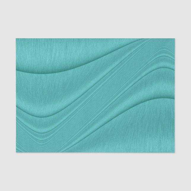 Turquoise Contour Tissue Paper (Front)